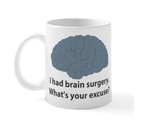 CafePress I Had Brain Surgery. What's Mug 11 oz (325 ml) Ceramic Coffee Mug