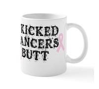 CafePress I Kicked Cancers Butt Mugs 11 oz (325 ml) Ceramic Coffee Mug