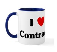 CafePress I Love Contracts Mug 11 oz (325 ml) Ceramic Coffee Mug