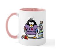 CafePress I Love Crafting Penguin Mug 11 oz (325 ml) Ceramic Coffee Mug