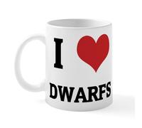 CafePress I Love Dwarfs Mug 11 oz (325 ml) Ceramic Coffee Mug