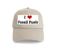 CafePress I Love Fossil Fuels Cap Unique Adjustable Baseball Hat Khaki