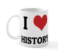 CafePress I Love History Mug 11 oz (325 ml) Ceramic Coffee Mug
