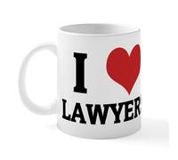 CafePress I Love Lawyers Mug 11 oz (325 ml) Ceramic Coffee Mug