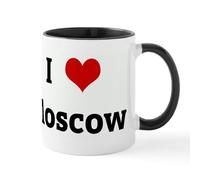 CafePress I Love Moscow Mug 11 oz (325 ml) Ceramic Coffee Mug