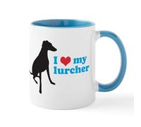 CafePress I Love My Lurcher Mug 11 oz (325 ml) Ceramic Coffee Mug