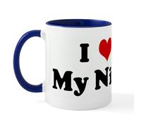 CafePress I Love My Nina Mug 11 oz (325 ml) Ceramic Coffee Mug