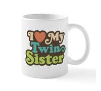 CafePress I Love My Twin Sister Mug 11 oz (325 ml) Ceramic Coffee Mug