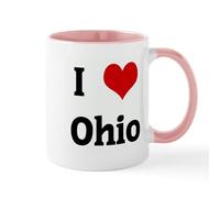 CafePress I Love Ohio Mug 11 oz (325 ml) Ceramic Coffee Mug