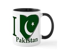 CafePress I Love Pakistan Mug 11 oz (325 ml) Ceramic Coffee Mug