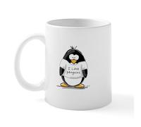 CafePress I Love Penguins Penguin Mug 11 oz (325 ml) Ceramic Coffee Mug