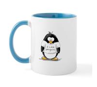 CafePress I Love Penguins Penguin Mug 11 oz (325 ml) Ceramic Coffee Mug