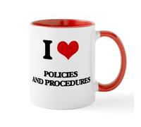 CafePress I Love Policies and Procedures Mugs 11 oz (325 ml) Ceramic Coffee Mug