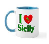 CafePress I Love Sicily Mug 11 oz (325 ml) Ceramic Coffee Mug