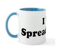 CafePress I Love Spreadsheets Mug 11 oz (325 ml) Ceramic Coffee Mug