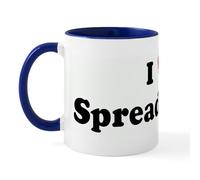 CafePress I Love Spreadsheets Mug 11 oz (325 ml) Ceramic Coffee Mug