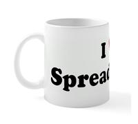 CafePress I Love Spreadsheets Mug 11 oz (325 ml) Ceramic Coffee Mug