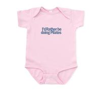 CafePress - I'd Rather Be Doing Pilates Infant Bodysuit - Cute Infant Bodysuit Baby Romper Petal Pink