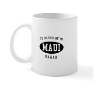 CafePress I'd Rather Be in Maui, Hawaii Mug 11 oz (325 ml) Ceramic Coffee Mug