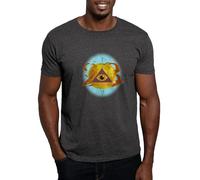 CafePress Illuminati Golden Apple Dark T Shirt Men's 100% Cotton, Classic Graphic Dark T-Shirt