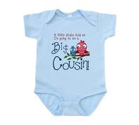 CafePress - Im Going to Be A Big Cousin! Body Suit - Cute Infant Bodysuit Baby Romper Sky Blue