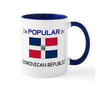 CafePress I'm Popular in Dominican Republic Mug 11 oz (325 ml) Ceramic Coffee Mug