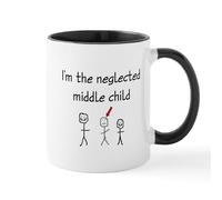CafePress I'm The Neglected Middle Child Mug 11 oz (325 ml) Ceramic Coffee Mug