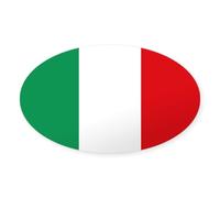 CafePress Italian Flag Oval Bumper Sticker, Euro Oval Car Decal