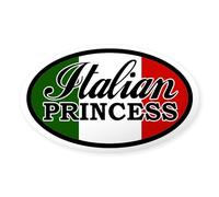 CafePress Italian Princess Oval Sticker Oval Bumper Sticker, Euro Oval Car Decal