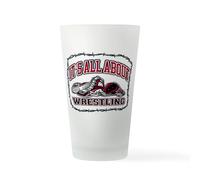 CafePress It's All about Wrestling Pint Glass, 16 oz. Drinking Glass