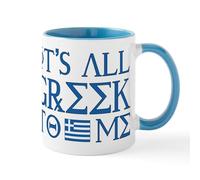 CafePress It's All Greek Mug 11 oz (325 ml) Ceramic Coffee Mug