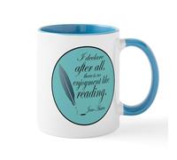 CafePress Jane Austen Reading Quote Mugs 11 oz (325 ml) Ceramic Coffee Mug