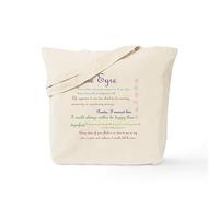 CafePress Jane Eyre Quotes Tote Bag Natural Canvas Tote Bag, Reusable Shopping Bag