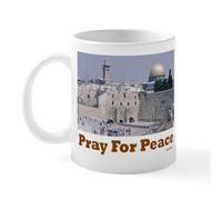 CafePress Jerusalem Pray for Peace Mug 11 oz (325 ml) Ceramic Coffee Mug