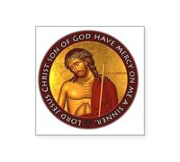 CafePress Jesus Prayer Bridegroom I Square Sticker 3 X 3 Square Bumper Sticker Car Decal
