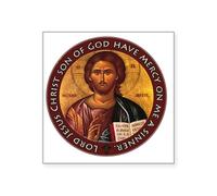CafePress Jesus Prayer Square Sticker 3 X 3 Square Bumper Sticker Car Decal