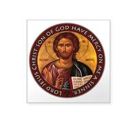 CafePress Jesus Prayer Square Sticker 3 X 3 Square Bumper Sticker Car Decal