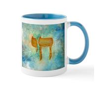 CafePress Jewish Hebrew Letter L'chayim Mugs 11 oz (325 ml) Ceramic Coffee Mug