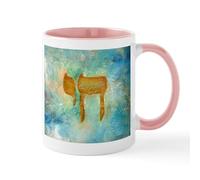 CafePress Jewish Hebrew Letter L'chayim Mugs 11 oz (325 ml) Ceramic Coffee Mug