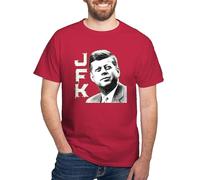 CafePress - JFK Sketch - 100% Cotton T-Shirt Cardinal