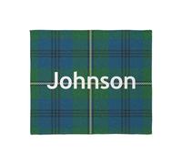 CafePress Johnson Family Name Tartan Throw Blanket Super Soft Fleece Plush Throw Blanket, 60"x50"