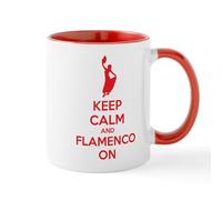 CafePress Keep Calm and Flamenco On Mug 11 oz (325 ml) Ceramic Coffee Mug