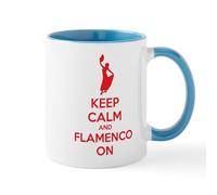 CafePress Keep Calm and Flamenco On Mug 11 oz (325 ml) Ceramic Coffee Mug