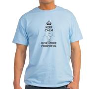 CafePress Keep Calm and Give More Propofol T Shirt Men's Traditional Fit Light Casual Tshirt