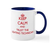 CafePress Keep Calm and Trust The Lighting Technician Mugs 11 oz (325 ml) Ceramic Coffee Mug
