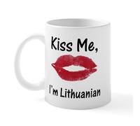 CafePress Kiss Me, I'm Lithuanian Mug 11 oz (325 ml) Ceramic Coffee Mug