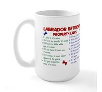 CafePress Labrador Retriever Property Laws 2 Large Mug 15 oz (444 ml) Ceramic Coffee Mug