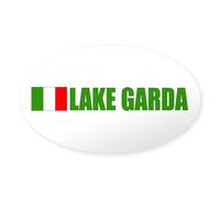 CafePress Lake Garda, Italy Oval Sticker Oval Bumper Sticker, Euro Oval Car Decal