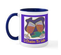 CafePress L'chaim Jewish New Years Mug 11 oz (325 ml) Ceramic Coffee Mug