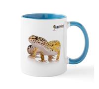 CafePress Leopard Gecko & GU Logo Mug 11 oz (325 ml) Ceramic Coffee Mug